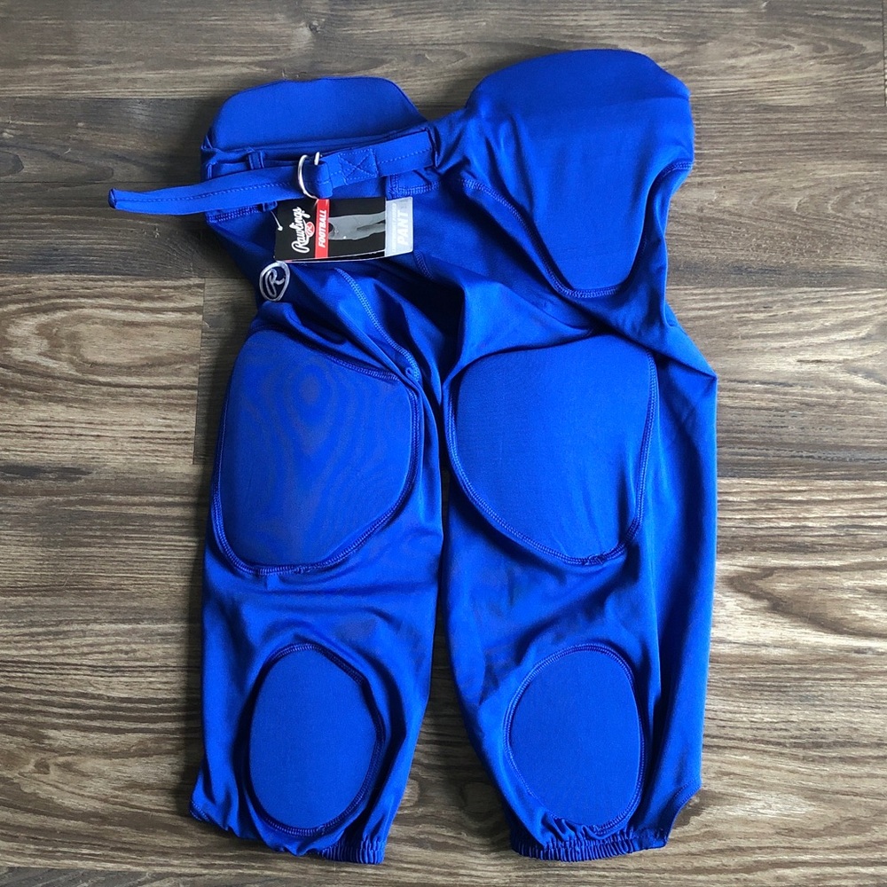 NWT Rawlings Padded Football Pants Blue Large